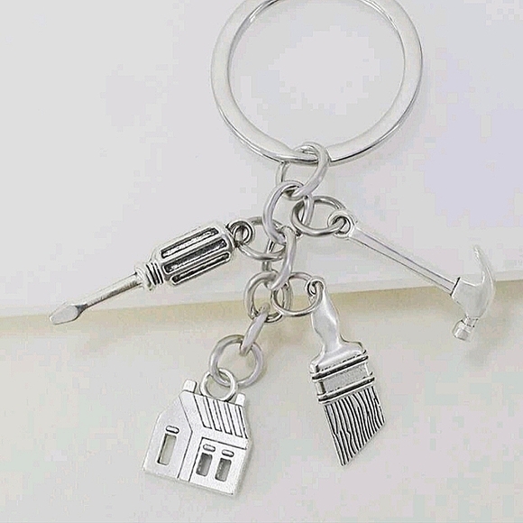Hand Tools Charm Keychain. - Picture 2 of 4